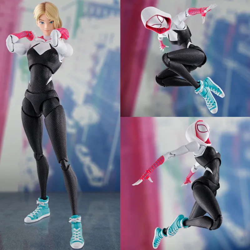 

Spider Man Anime Figure Shf Gwen Spiderman Model Dolls Figurine Across The Universe Gwen Stacy Action Figures Statue Toy Gift