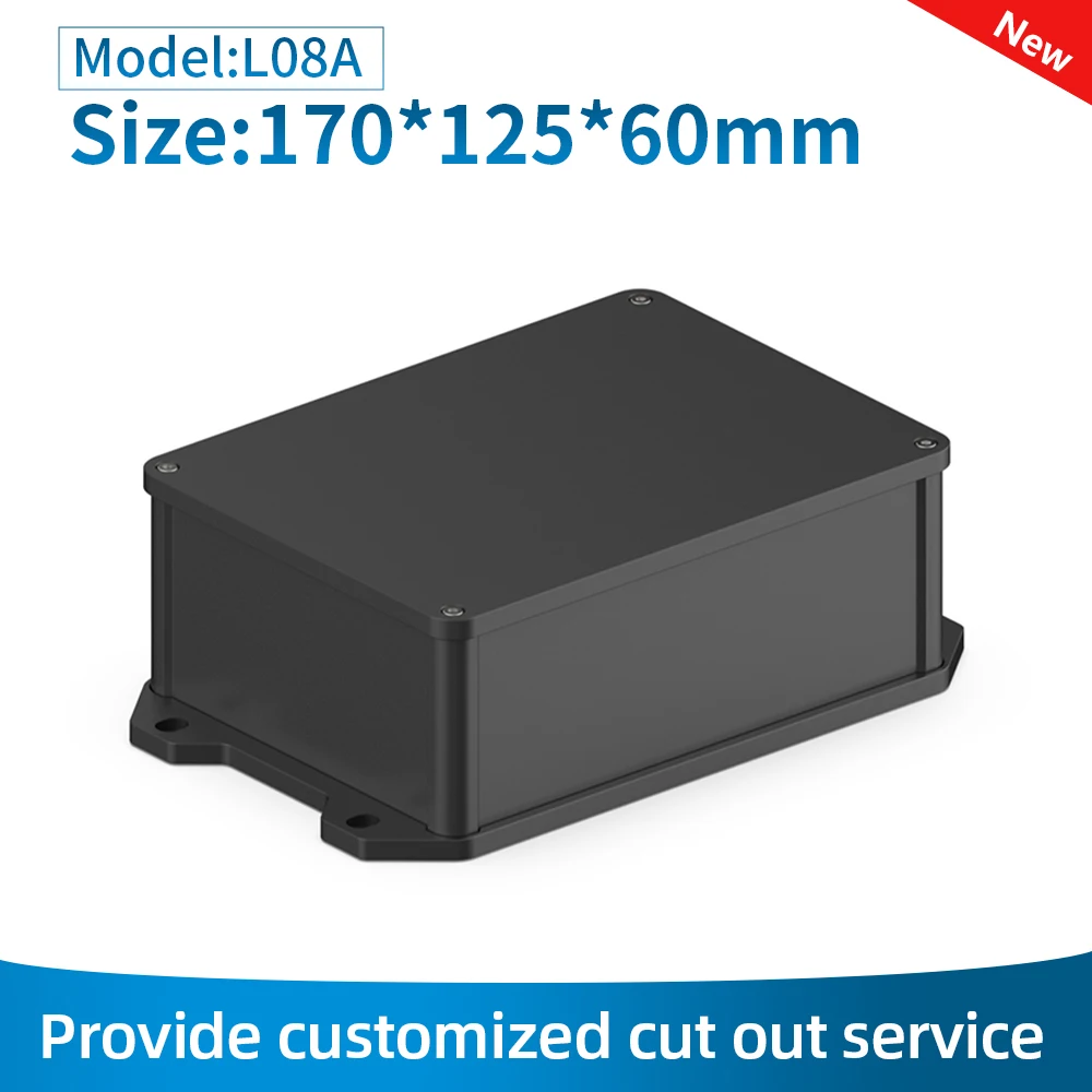 

Waterproof Aluminum Junction Box Rain Proof Pcb Instrument Enclosure Cable Branch Electronic Project Housing L08 170*125mm