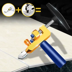 Machine de découpe de carreaux de verre, coupe carrelage professionnel manuel en diamant, pour couper les carreaux de céramique, ouvre porte, Kit d'outils de Construction portables 