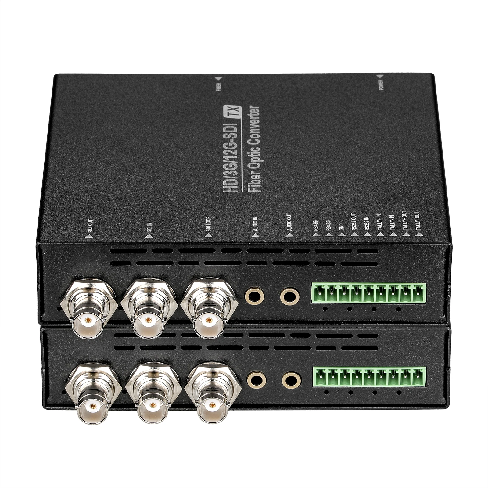 12G 4K 12G-SDI Video Fiber Transceiver With Tally and Loop Out Optical Fiber Converter 3g sdi to optical fiber video converter transmitter convert sdi signal into optical fiber