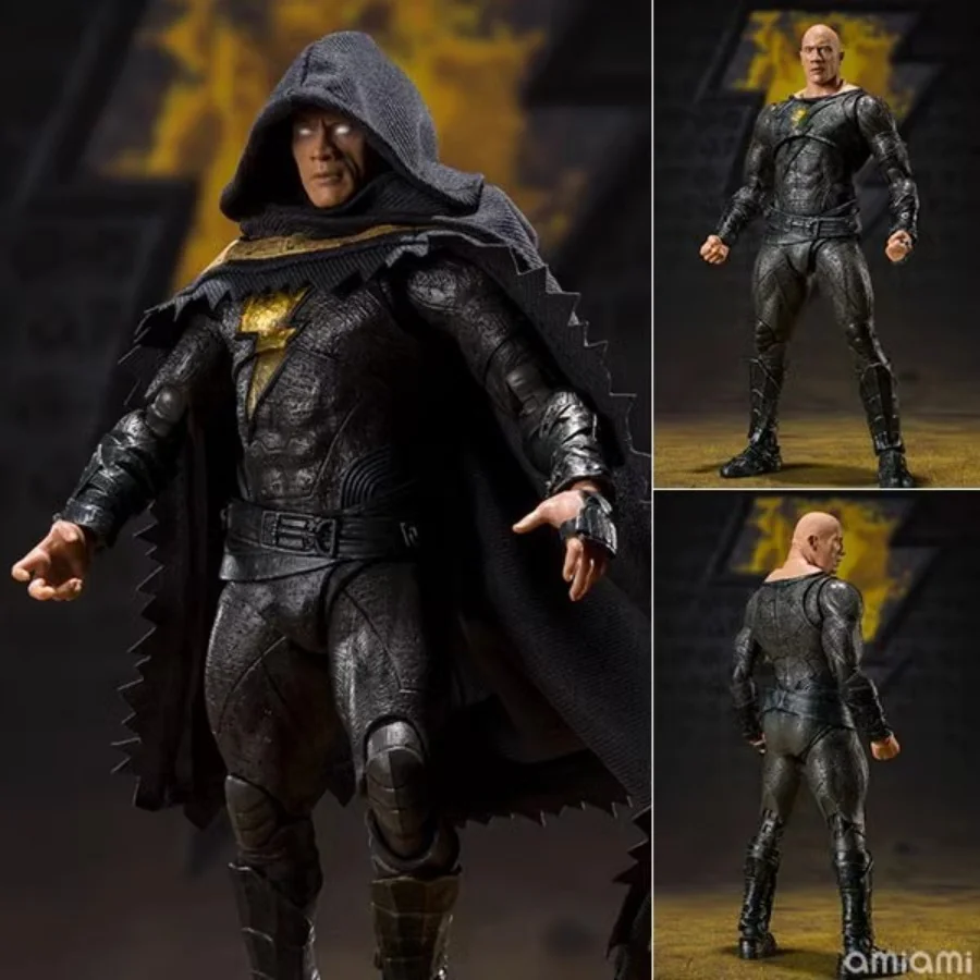 

14cm Shf Black Adam Dwayne Johnson Anime Peripheral Articulated Action Figures Collectible Model Ornaments Toys Creative Gifts