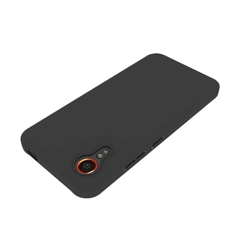 Matte Black Soft TPU Silicone Case – Premium Back Cover for Samsung Galaxy Xcover 7