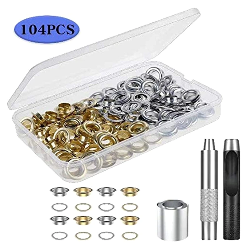 1 Set Of Hole Punch Tool Metal Eyelet Installation For Bag Hole Cloth Fabric Canvas Garment Diameter 12Mm Durable Easy Install