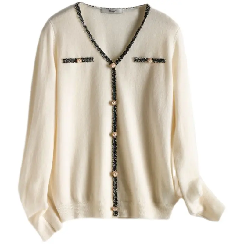 

Свитер-водолазка с V-образным вырезом и карманами