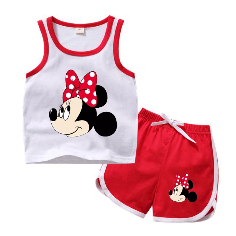 boy kid suit 2022 Casual Kids Disney Mickey Mouse Clothes Sets Brand Cotton Baby Sets Leisure Sports Boy Tee+ Shorts Sets Toddler Suit baby suit boy Clothing Sets