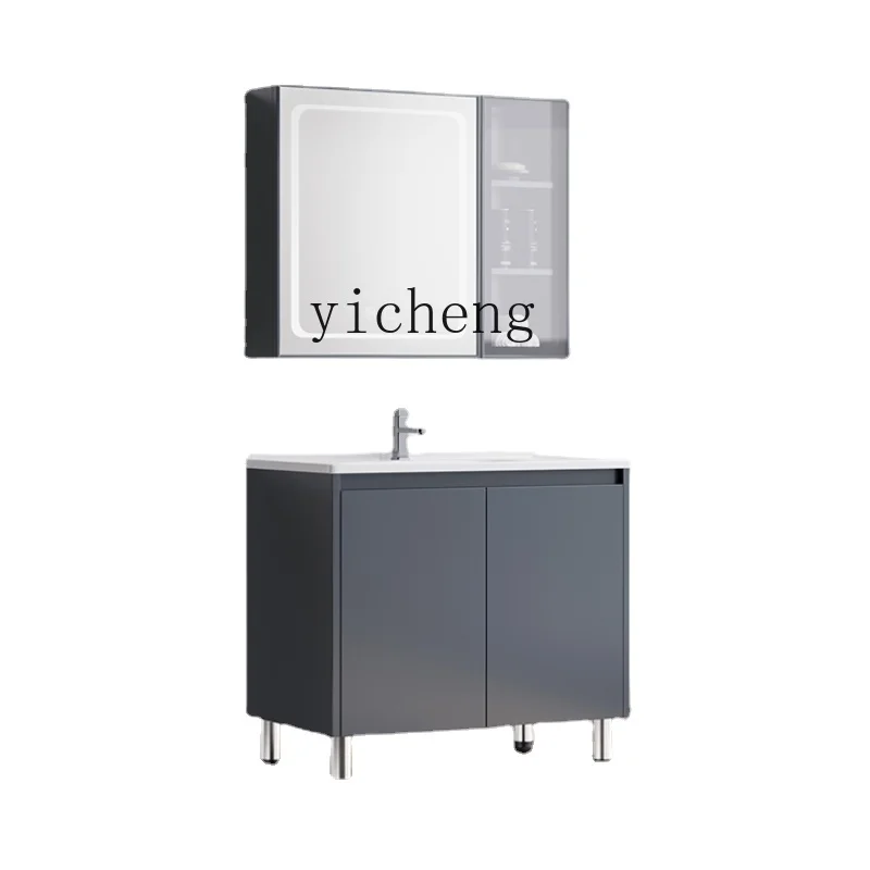

Xl Stainless Steel Ceramic Wash Wardrobe Balcony Bathroom Cabinet with Washboard Sink Pool
