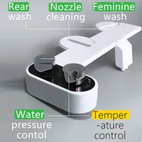 GUARDGETS Bidet Attachment For Toilet Warm Water Seat SprayerCleaning Dual Nozzle Cleaning Hot And Cold Non-Electric Baday 2