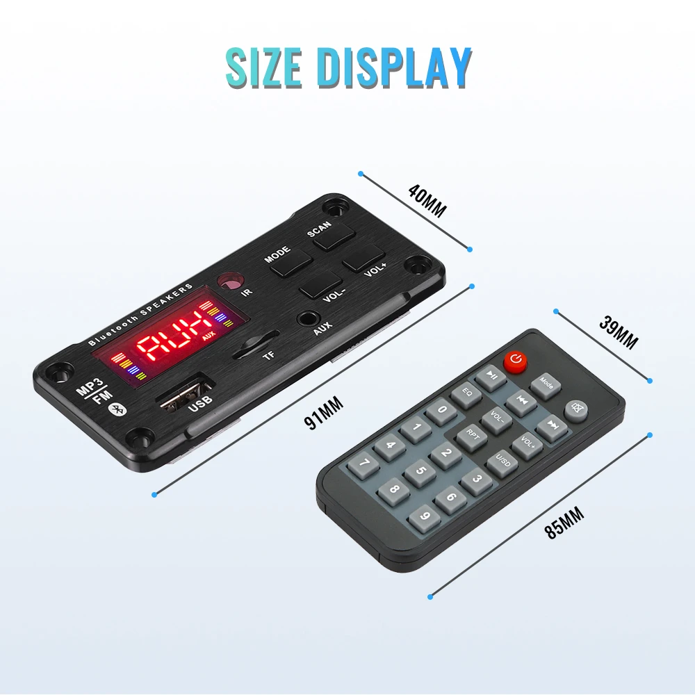 Title 34, 40W 12V Bluetooth 5.0 Audio Scheda amplificator...