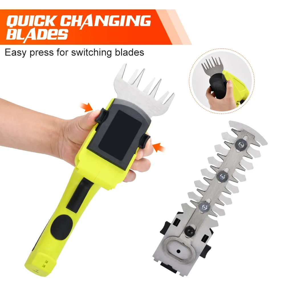 3.6V Battery Multi-purpose Hedge Trimmer 160mm Blade Length Cordless Grass Trimmer & Hedge