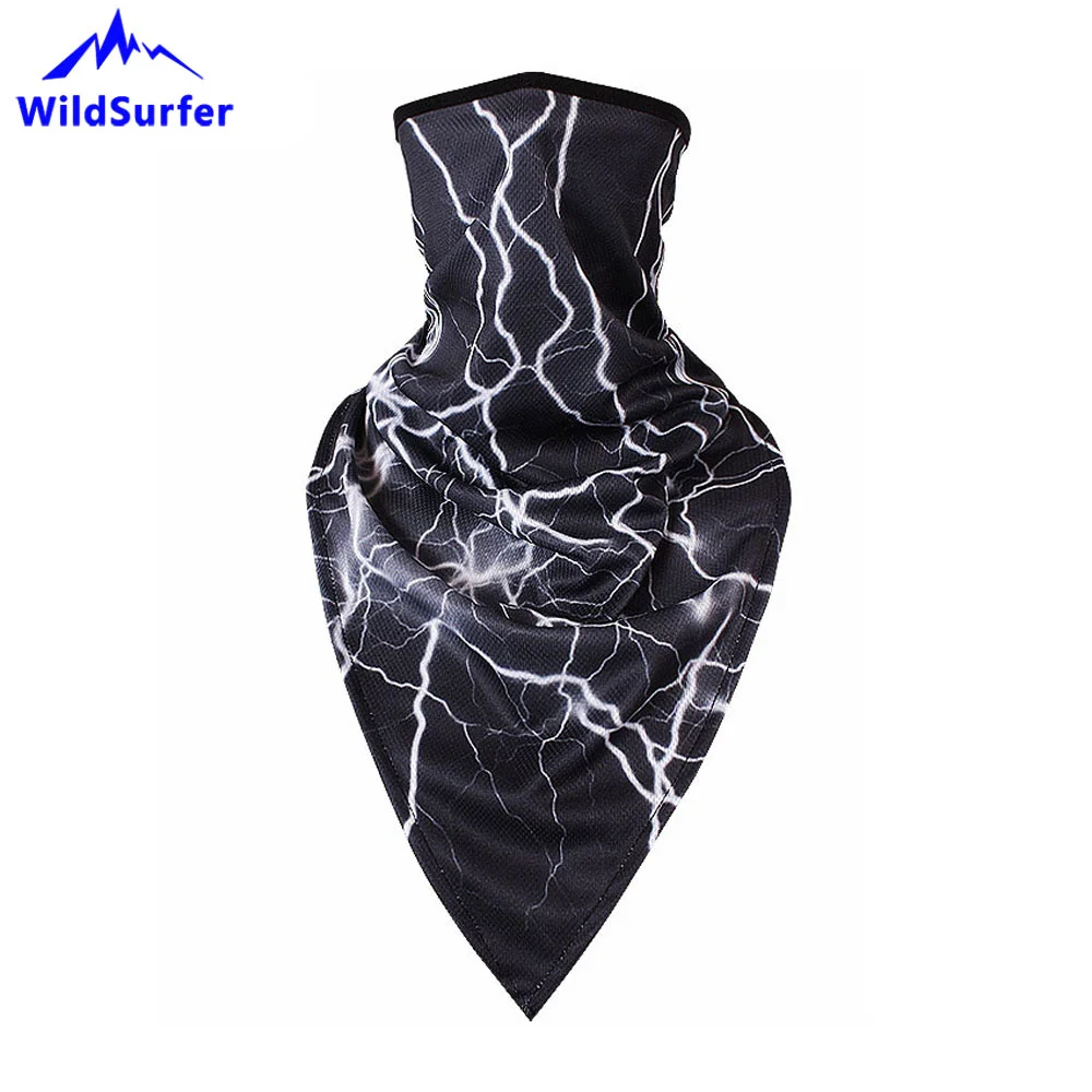Bboy Triangle Scarf, Windproof Breathable Paisley Bandana for Bike, Printed Riding Half Face Mask, Snowboard, Rapper Scarves 5
