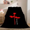 Sofa Blankets for Winter A-Depeche A-Mode Custom King Size Warm Knee Bed Fleece Camping Fluffy Soft Blankets Microfiber Bedding 1