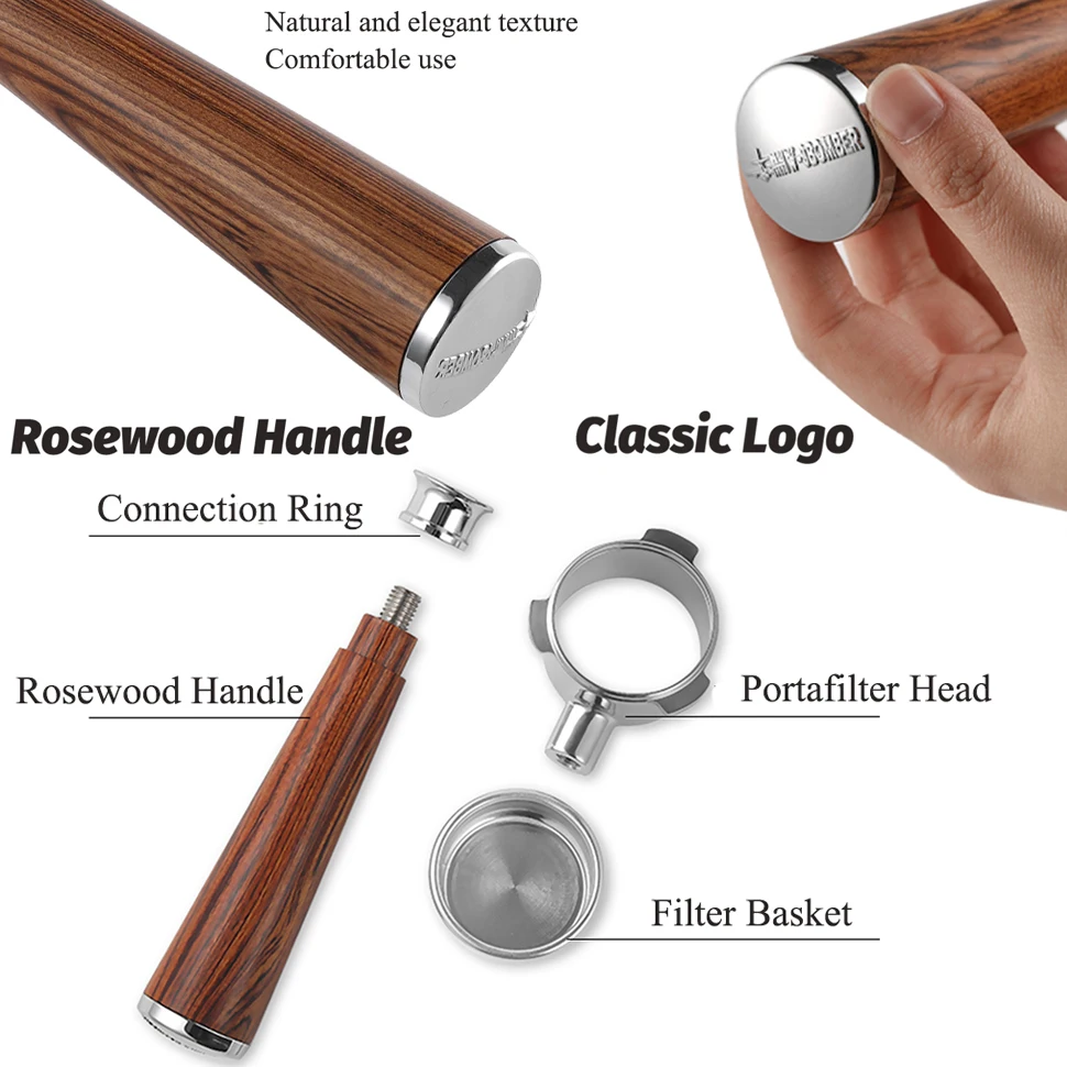 MHW-3BOMBER فلتر القهوة بدون قاع لآلة الإسبريسو 51...