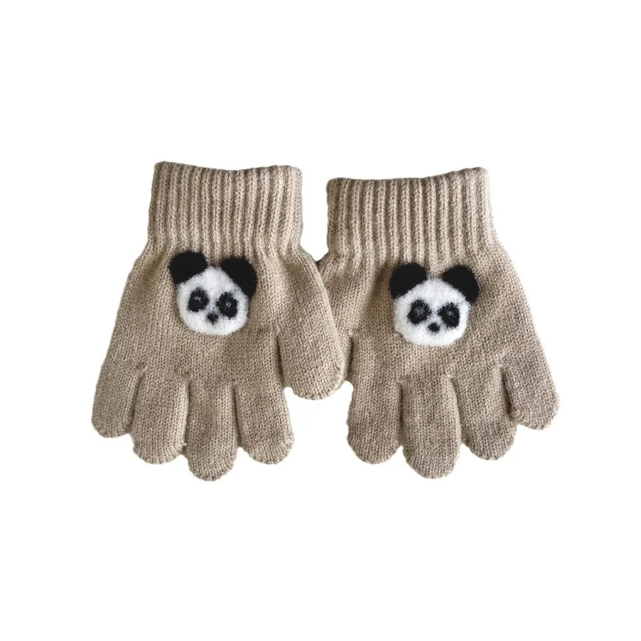 3-6 Years Children's Gloves Autumn and Winter Fashion Girls Boys Knitted Warm Cartoon Super Cute Five-finger Gloves Wholesale 5