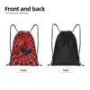 Custom Spiderman Gesture Drawstring Backpack Bags Women Men Lightweight Gym Sports Sackpack Sacks for Shopping 2