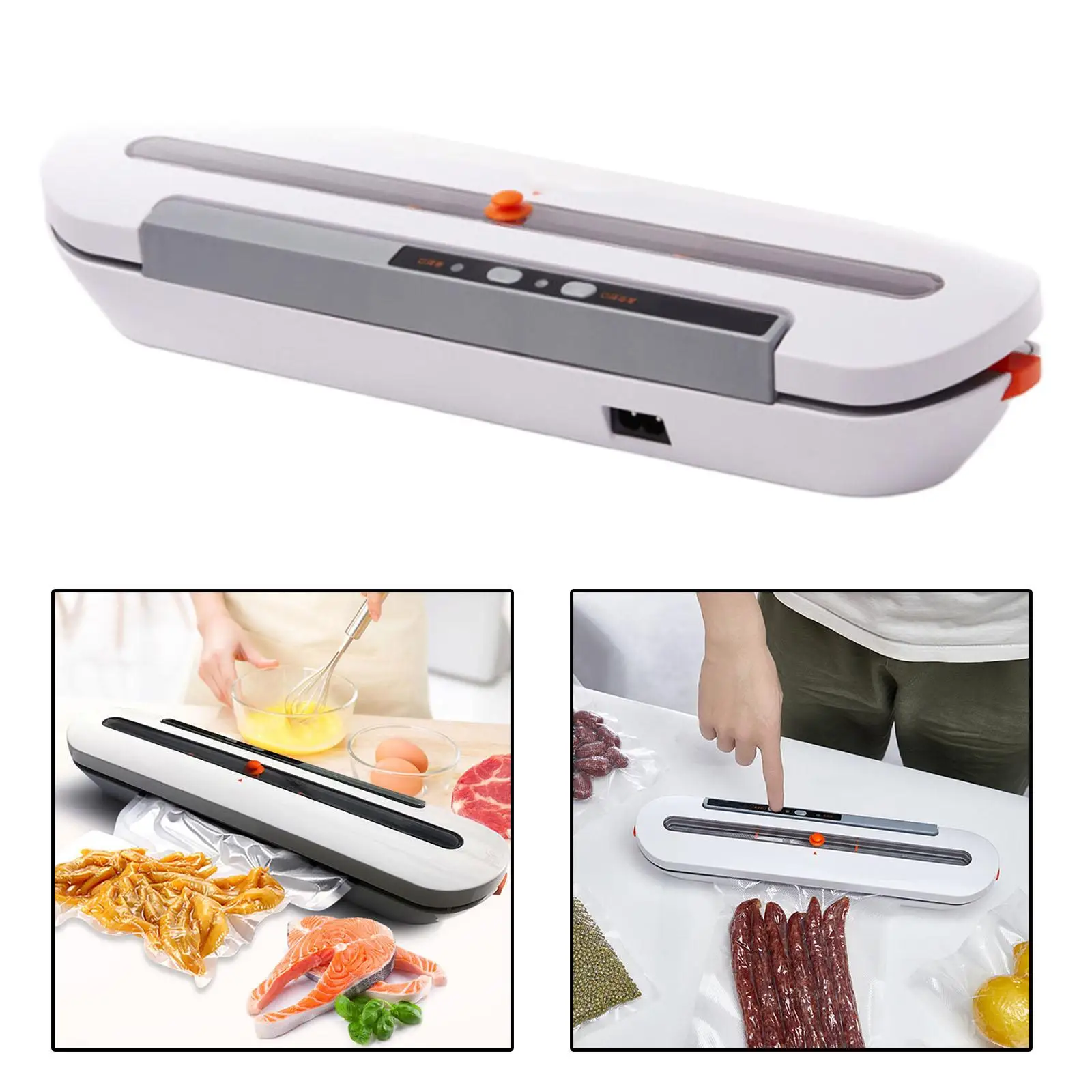 Electric EU Plug Food Vacuum Sealer Machine With 10pcs Food Saver Bags for Daily Use for Food Preservation 2