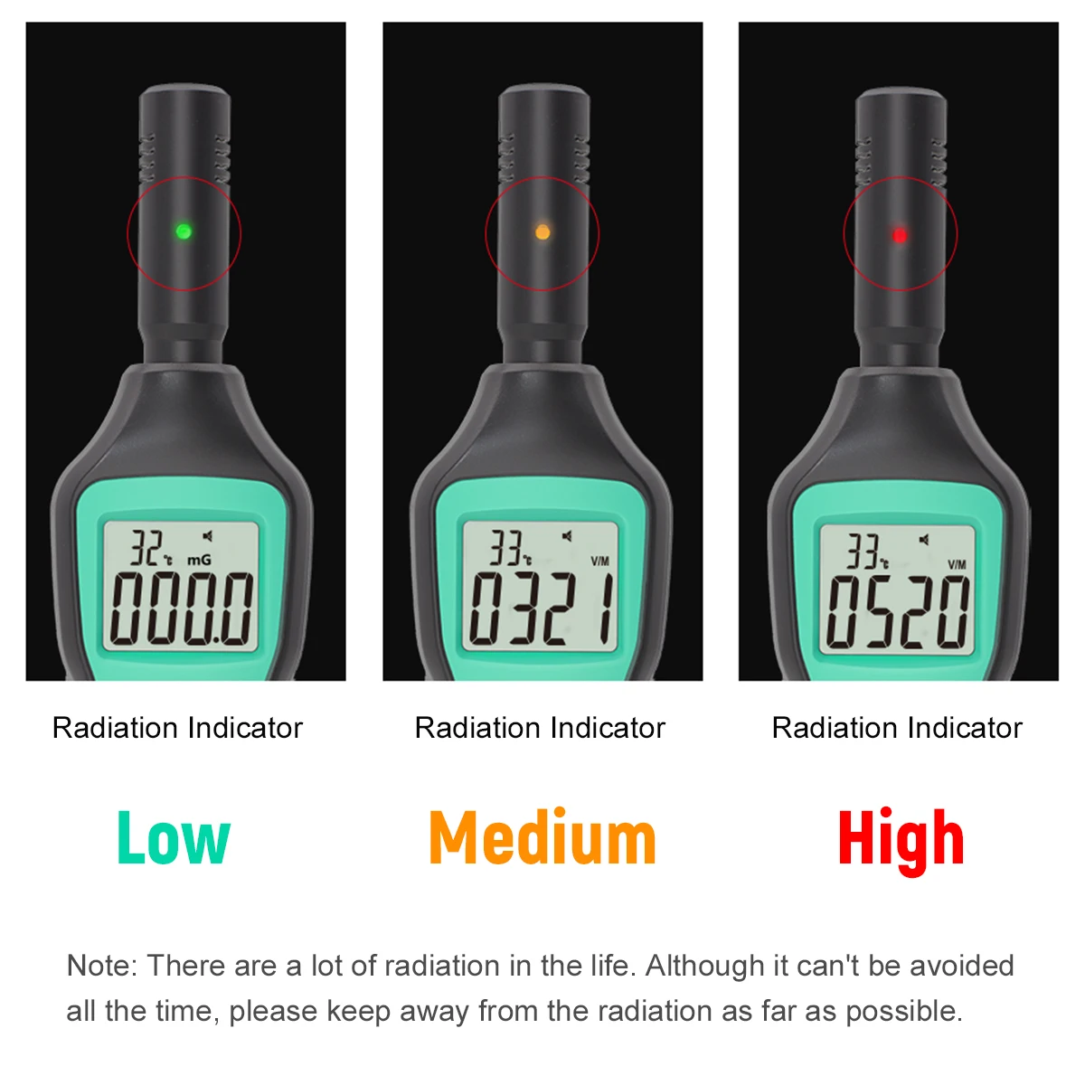 Mastfuyi Radiation Dosimeter EMF Meter High-precision Electromagnetic Radiation Detector Household radiation detector emf meter tester