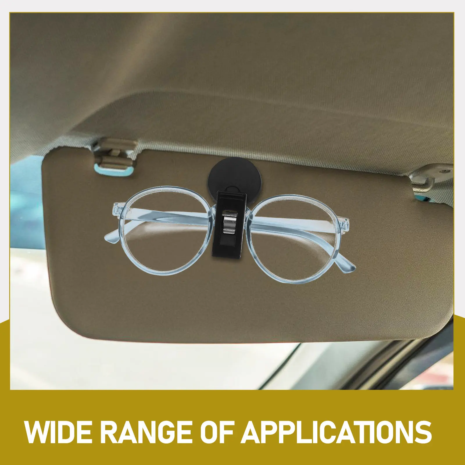 2Pcs 투명 티켓 폴더 자동차 청구서 용 다기능 플라스틱 클립 노트 홀더 편리한 티켓 폴더