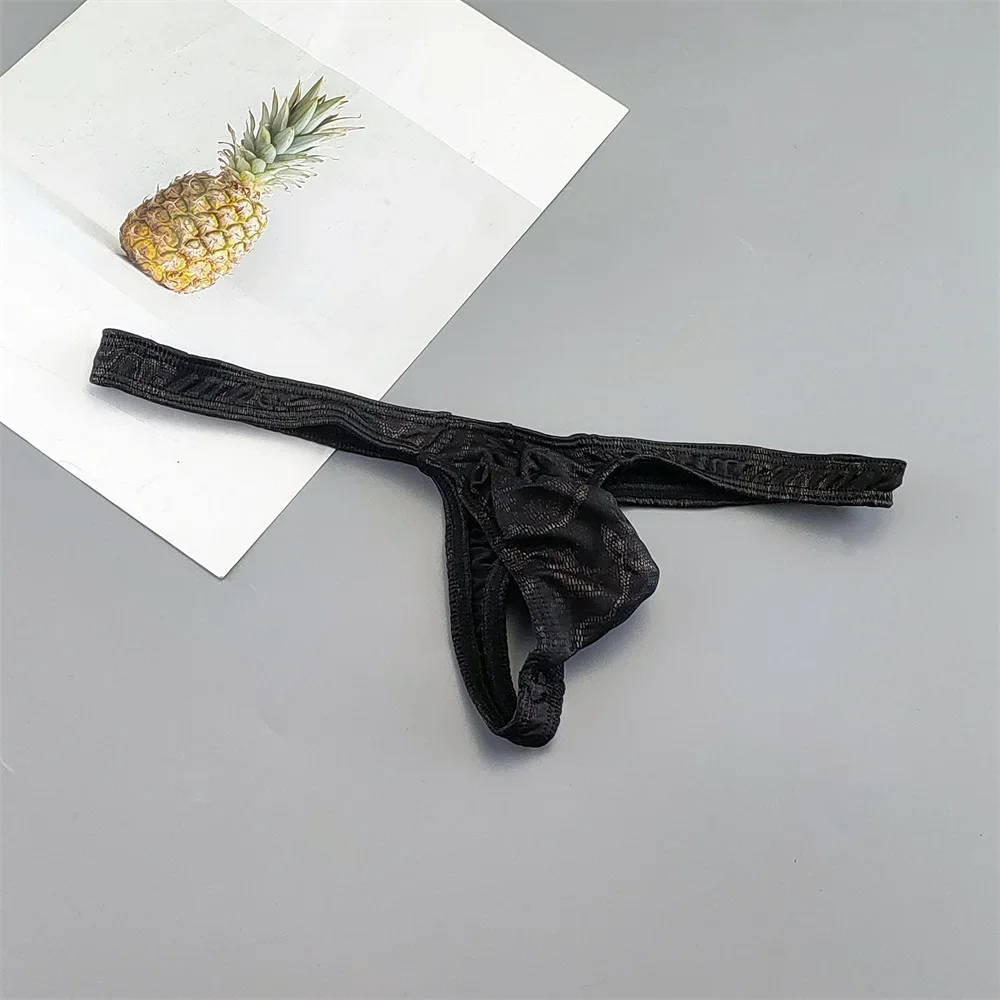Sexy Printed Lips/Flowers/Camouflage Underwear for Men Mini Panties Penis Pouch String Low Waist Bikini Hombre Lingerie