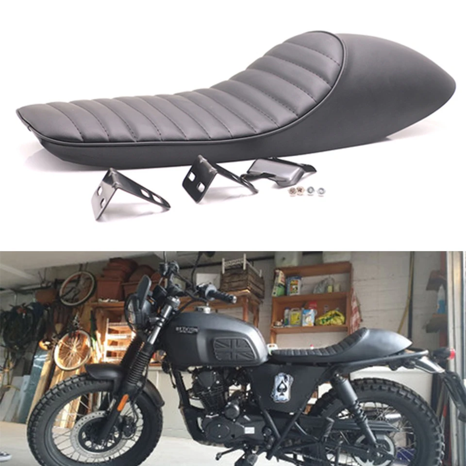 Sella Moto Cafe Racer In Pelle PU - Per CG125, GN, CB400SS, Stile Vintage, 4 Modelli - Foto 10