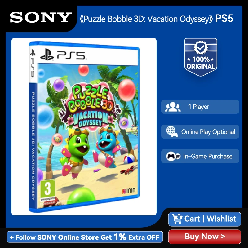 Kæreste Afstå Fyrretræ PlayStation 5 Puzzle Bobble 3D: Vacation Odyssey PS 5 Game Deals Disk Puzzle  Bobble 3D Vacation Odyssey for PlayStation5 PS5 PS4| | - AliExpress
