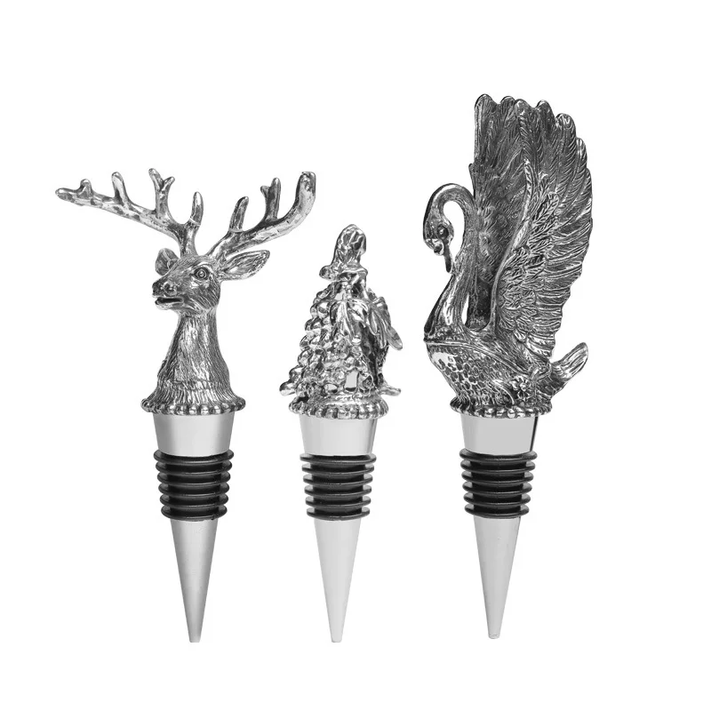 Jagermeister Style 1pcs Wine Pourer Zinc Alloy Deer Elk Lion Bull Head