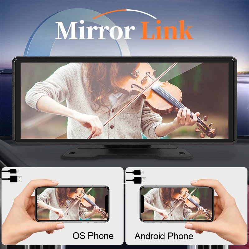 Hippcron 10.26” CarPlay Android Auto Car Radio Multimedia Video Player IPS Touch Screen With AUX USB Support Rearview Camera Best Sellers In Car Electronic Accessories