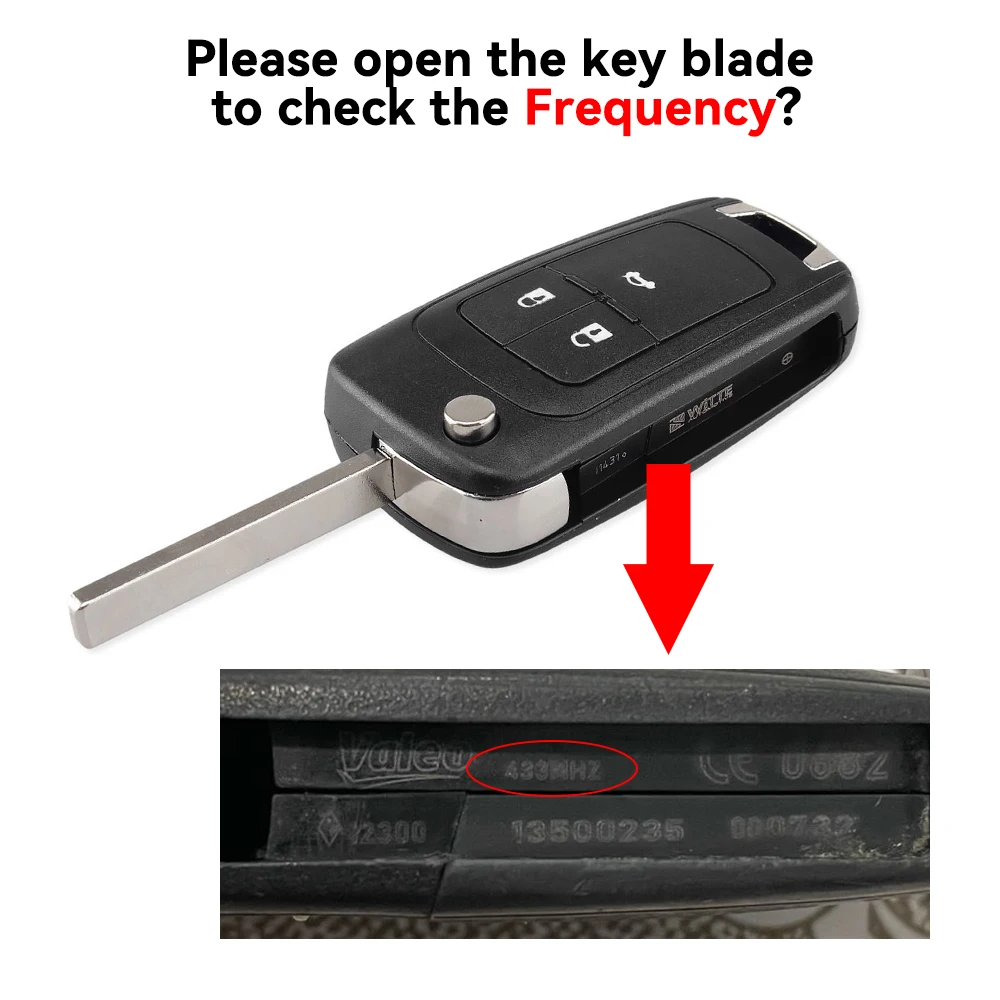 Car Remote Key KEYYOU 2/3/4/5 Buttons DIY for OPEL/VAUXHALL Astra J Corsa E Insignia Zafira C 2009- 315 / 433MHz ID46 Chip