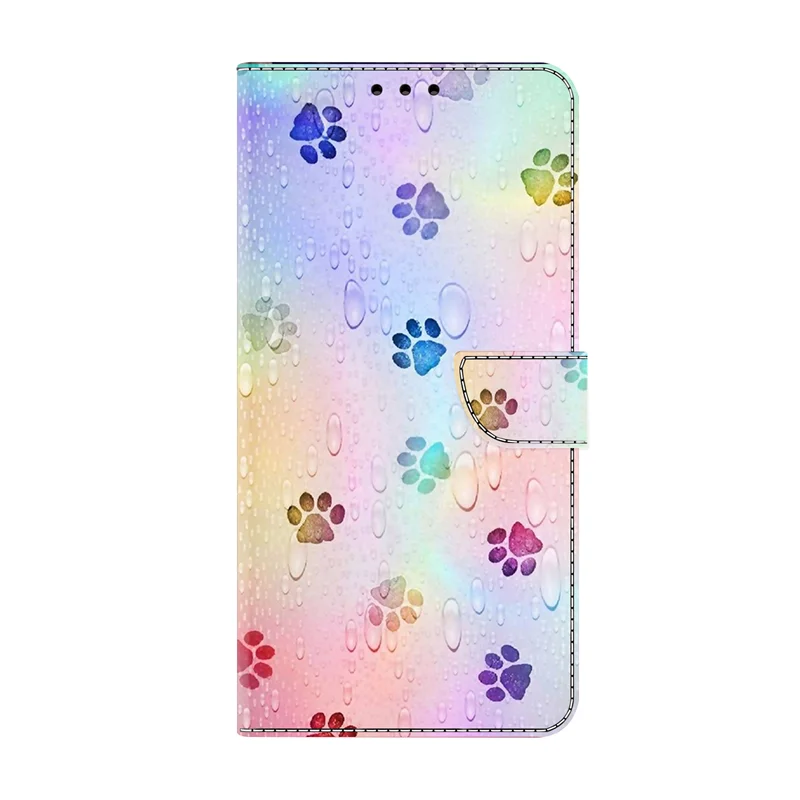 Premium Painted Wallet Flip Stand Phone Case - Elegant Book Cover Design