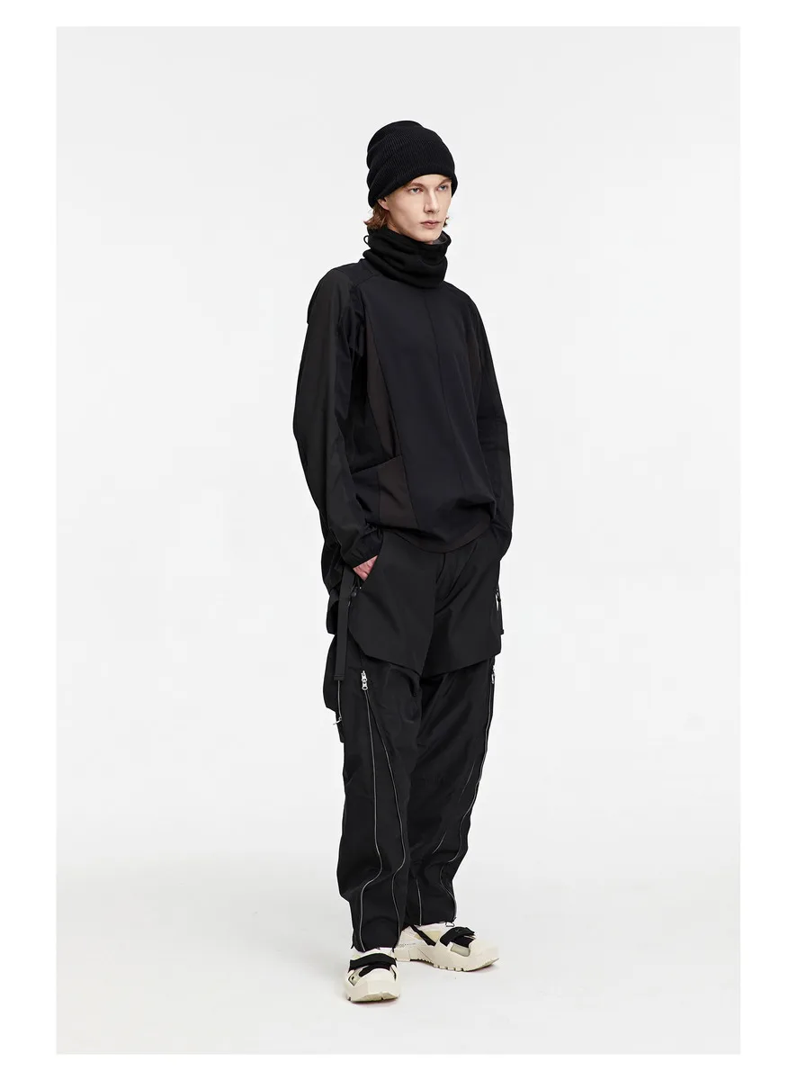 Reindee Lusion 22FW Multishape silver zipper cargo pants multiple pockets flexible adjustment techwear gorpcore