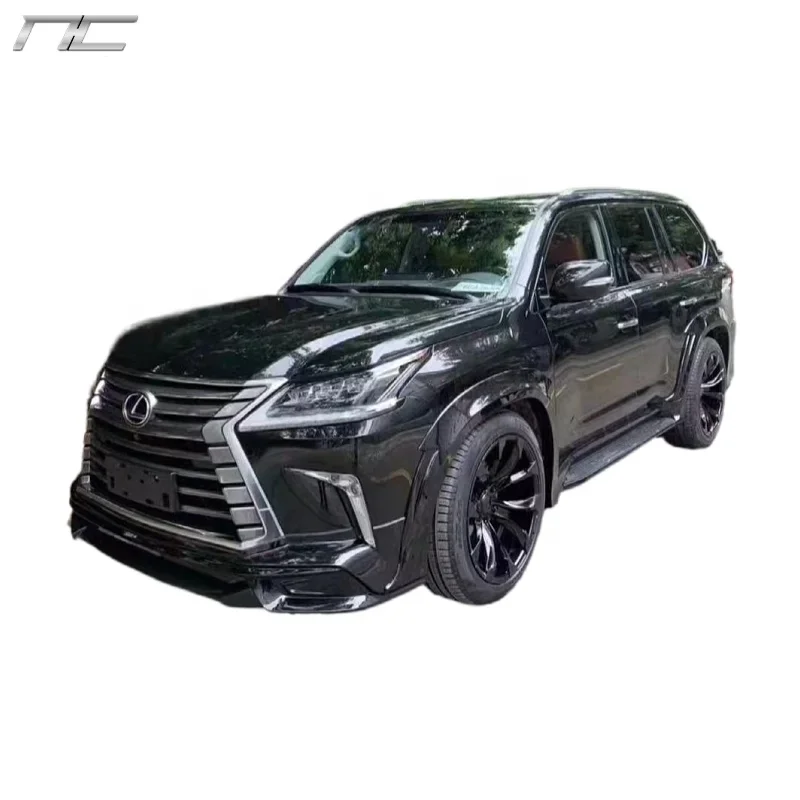 

Для Lexus LX570 2016, обновленный стиль, комплект для тела, передняя губа, задняя губа, колесо, спойлер для бровей