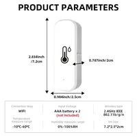Tuya WiFi Temperature Humidity Sensor Smart Life APP Control Home No Hub Required Battery Powered Work with Alexa Google Home - Image 6