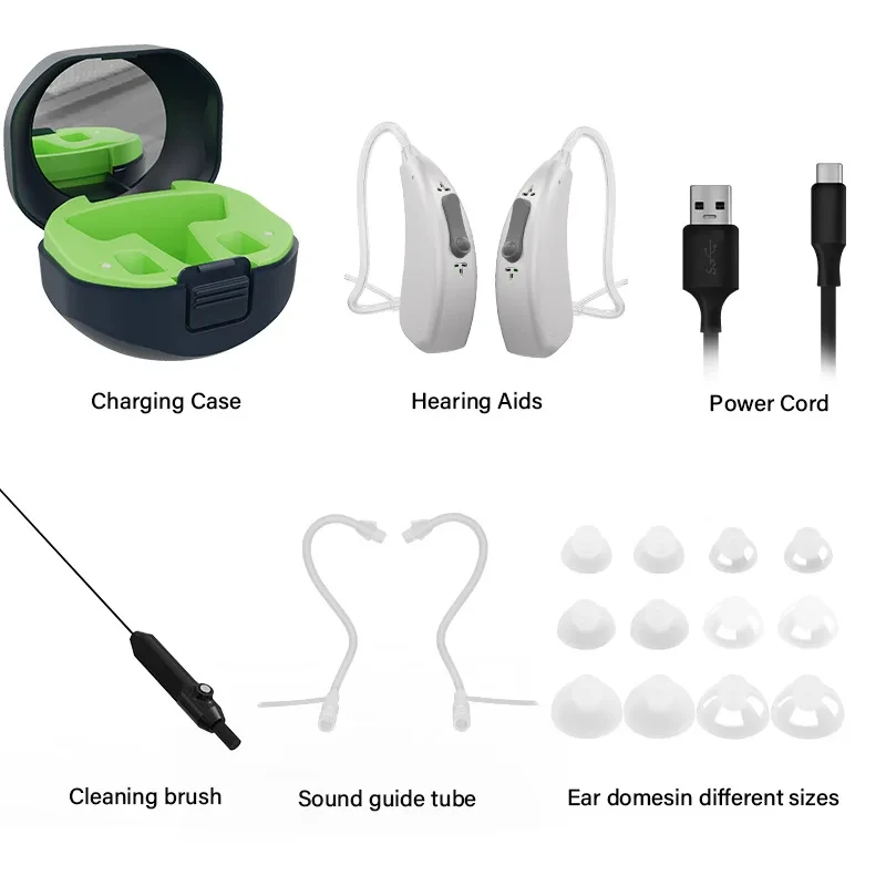 High end chip Bluetooth hearing aid, APP controlled audio amplifier, elderly hearing loss and deafness hearing aid, can be teste 6