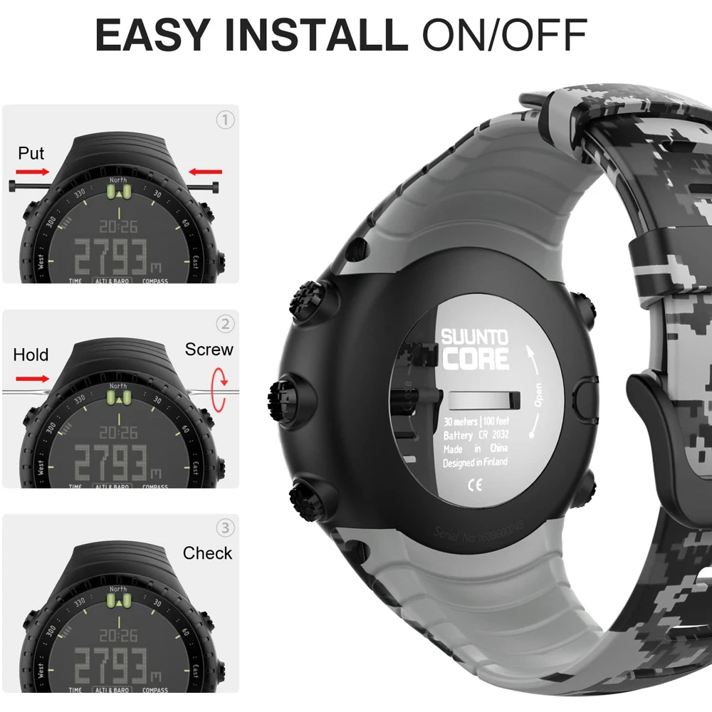 YAYUU Suunto Core Ʈ Ǹ ð , Suunto Core ȣȯǴ ü , ݼ ɼ ո 