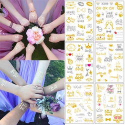 Bridal Shower Temporary Tattoo Collection - Chic Party Favors (6 Sheets - Bridal)