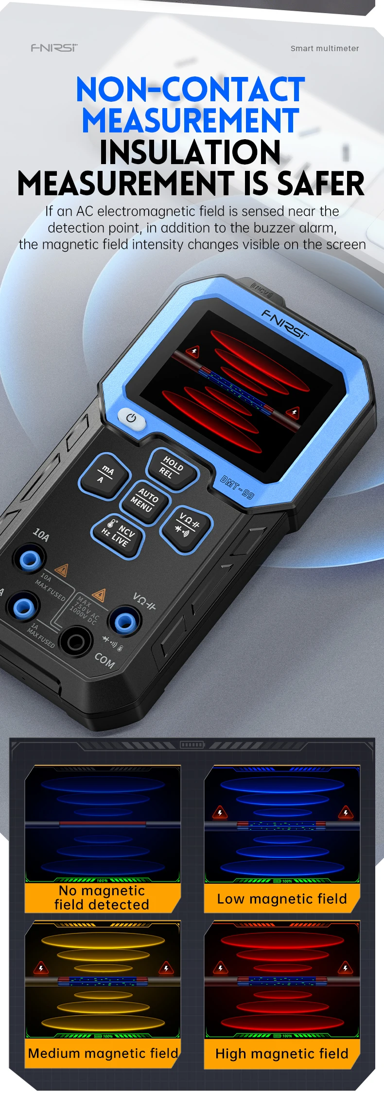 DMT-99 Digital Multimeter 9999 Auto Range,Resistance Capacitance Frequency Tempe