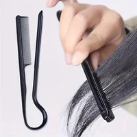 Peigne en V pour cheveux, coiffure, finition, lissage, attelle, outil de coiffure, clip spécial pour perruques 4