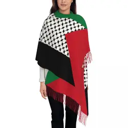 Palestines Shawls Wraps for Womens Warm Large Long Scarf Palestinian Hatta Kufiya Keffiyeh Pattern Pashminas Shawl Scarves