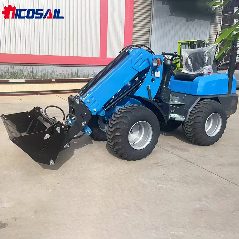 Mini-Teleskoplader für die Landwirtschaft KZL918 Hydrostatischer Mini-Radlader mit geschlossener variabler Kolbenpumpe CE auf Lager