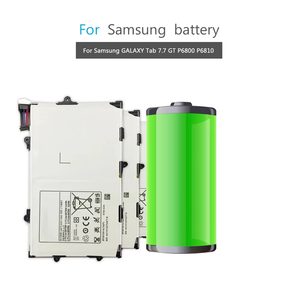 Batteria Sp397281A(1 S2P) Per Samsung Galaxy Tab 7.7 Gt P6800 P6810/ 8.9 P7300 7310 7320 P739 Sp368487A Batteria + Strumenti Gratuiti