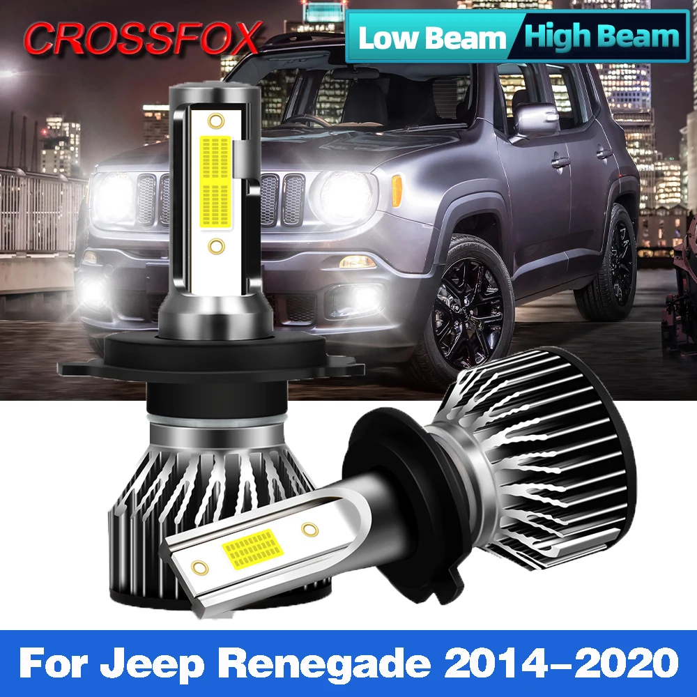 

H4 Canbus Car Led Headlight Bulbs 90W 12000LM Turbo LED Car Lights 12V 24V For Jeep Renegade 2014 2015 2016 2017 2018 2019 2020