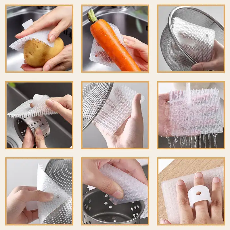 1PC Multifunctional Kitchen Cleaning Brush Bendable Fruit Vegetable Wash Brush Dishwashing Pot Pan Sink Gap Clean Brushes
