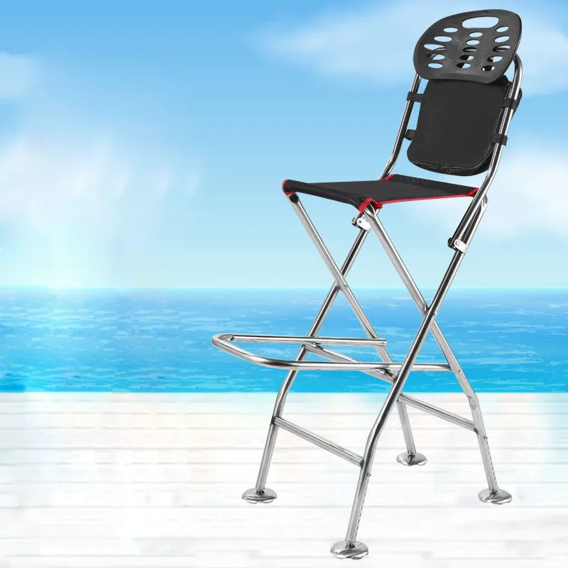 Portable Folding Chair folding chair fishing accessory fishing chair tray For Camping Fishing Outdoor Ultra-light Stainless Steel