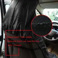 Seat Cover Waterproof 2Pcs Universal Car Auto Van Heavy Duty Protector Case 4