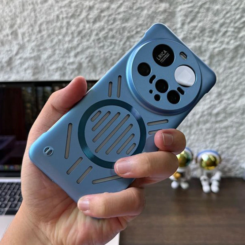 Magnetic Frameless Ultra-Thin Heat Dissipation Hard PC Back Cover Case