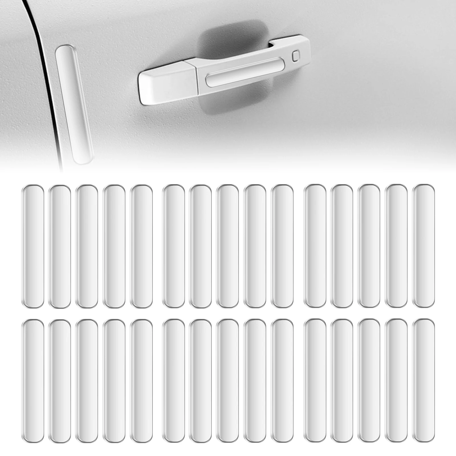 60/30PCS Wall Bumpers Door Stoppers Furniture Bumper Silencing pad Anti collision pad for Refrigerator doors Cabinet doors