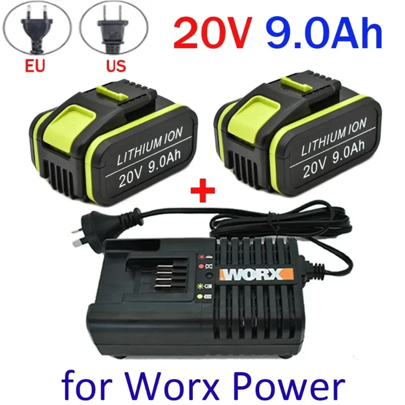 

100% New 20V 9000mAh Ersatz Worx 20V Max Li-Ion Batterie WA3551 WA 3551,1 WA3553 WA3641 WX373 WX390 Akku werkzeug