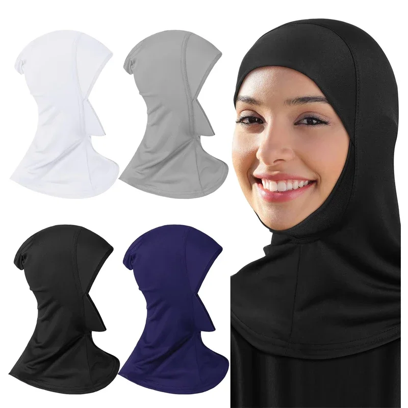 Islamic Muslim Headscarf, New Women's Veil, Headscarf, Hat, Soft Elastic Long Shawl, Neck Wrapping Hat 2
