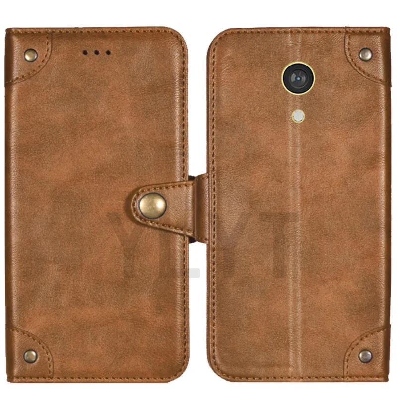Vintage-Style Premium Flip Leather Wallet Phone Case