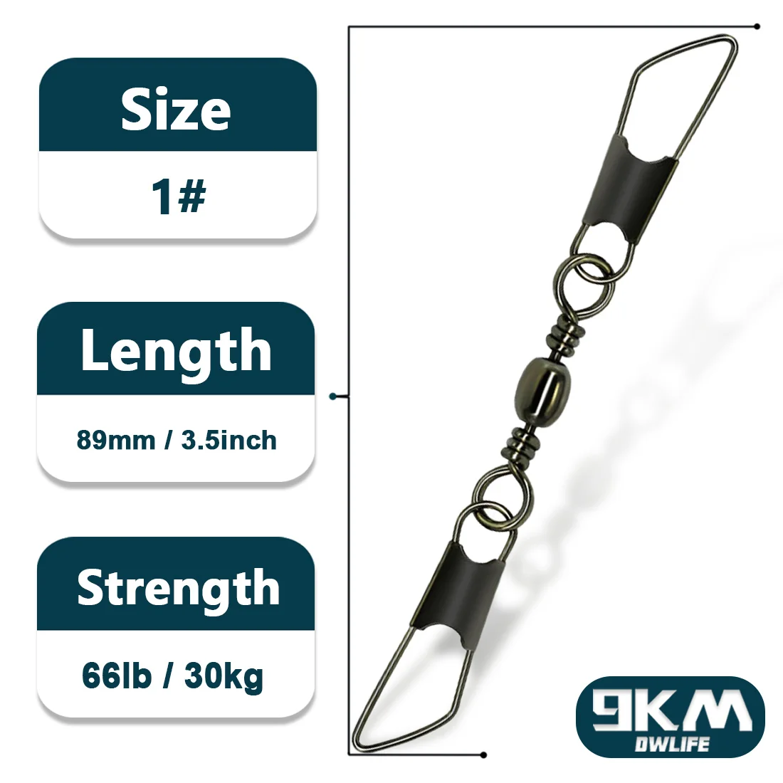 HONMEET 100 Stks Vissen Gesp Metalen Snaps Haak Tool Vissen