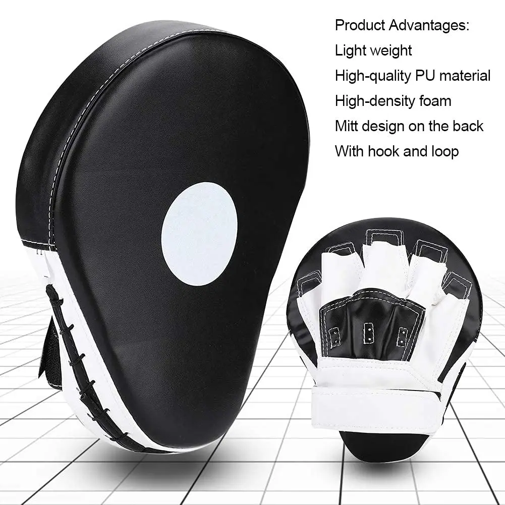 Boxing Pads Curved Boxing Bag Boxing Equipment Focus Punching Bags For Taekwondo Muay Thai Karate Adults Kids PU Training Paws Pads